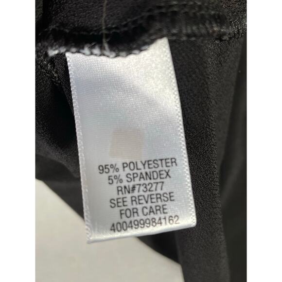 Candie’s Knot-Front Scoop Tee Women M Black Soft Stretch Casual Minimalist Basic - Picture 8 of 8